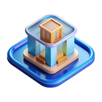 serene classic Augmented reality app icon for architecture authentic png