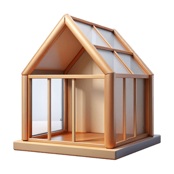 vibrant creative Tiny house frame exclusive png