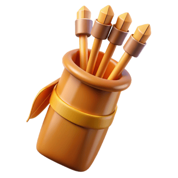 impressive abstract A quiver full of arrows genuine png