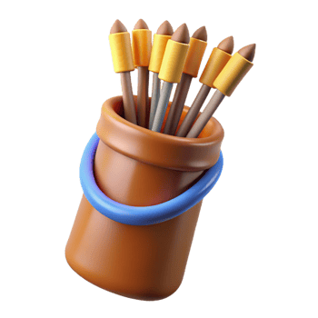 beautiful minimalist A quiver full of arrows 4K png