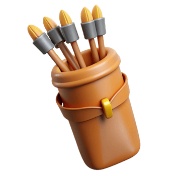 dramatic abstract A quiver full of arrows high resolution png