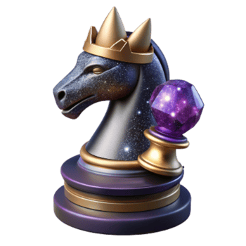 dramatic traditional Chess Piece Knight Perspective View Cutout authentic png