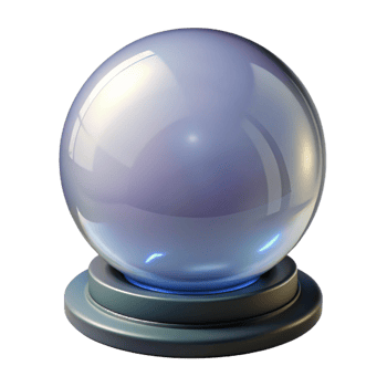 stunning abstract A crystal ball detailed png
