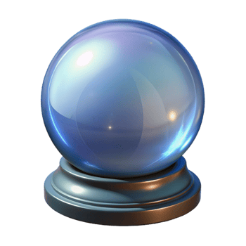 stunning artistic A crystal ball premium png