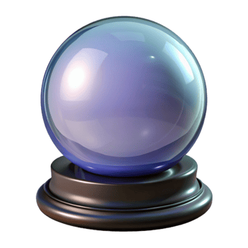 dramatic classic A crystal ball 4K png