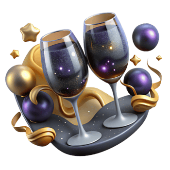 impressive classic Clinking Wine Glasses Cheers Cutout png