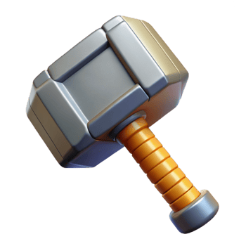 magnificent abstract Thor's Hammer, Mjolnir high resolution png