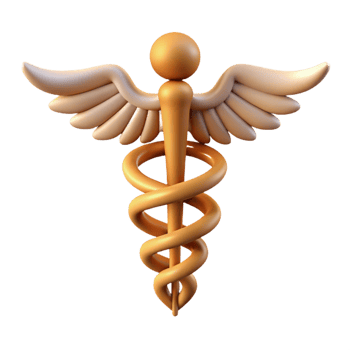 wonderful classic Caduceus, staff of Hermes high quality png