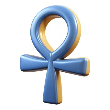 magnificent classic Ankh symbol 4K png