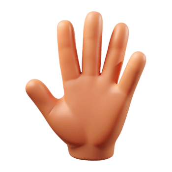 serene minimalist Close-up portrait of a human hand, detailed png