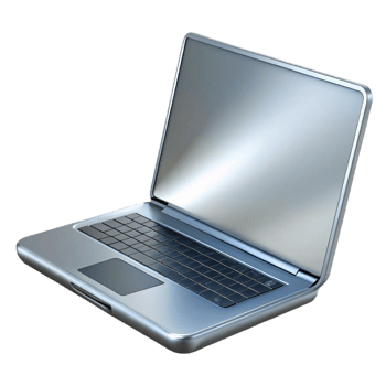magnificent classic A sleek, silver laptop with the lid closed high quality png