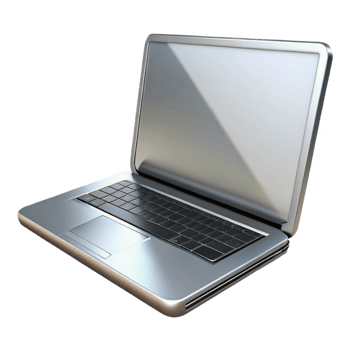 extraordinary vintage A sleek, silver laptop with the lid closed high quality png