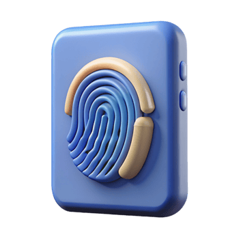 vibrant abstract A biometric fingerprint scanner original png
