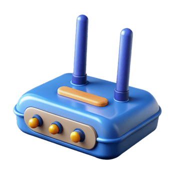 extraordinary artistic A wireless router with antennas authentic png