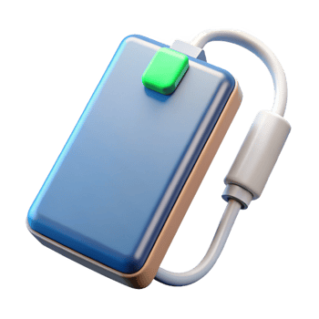 vibrant abstract A power bank for charging mobile devices detailed png