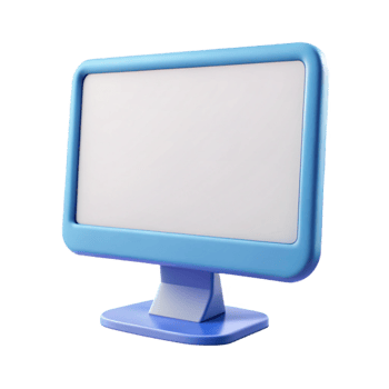 elegant rustic A blank computer monitor screen high resolution png