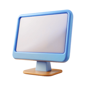 extraordinary creative A blank computer monitor screen high resolution png