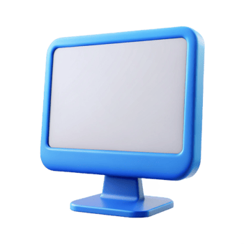 impressive rustic A blank computer monitor screen high quality png
