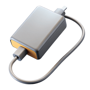 stunning vintage A laptop power adapter detailed png