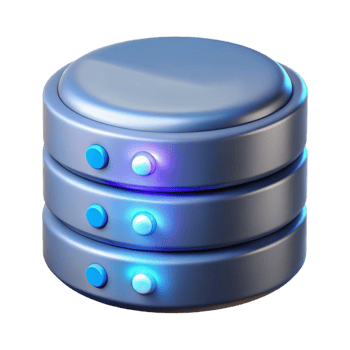 elegant abstract High-tech data storage device with blinking lights, high resolution png