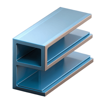 impressive contemporary Steel I-beam, cross-section, original png