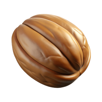 magnificent vintage Single perfect pecan nut in shell exclusive png