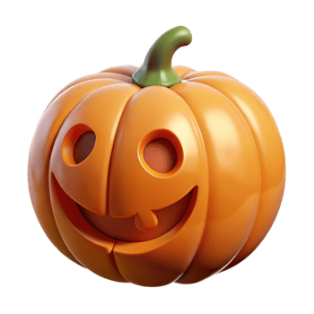 magnificent minimalist A smiling jack-o'-lantern professional png