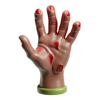 impressive contemporary A scary, realistic zombie hand authentic png