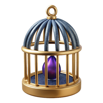 extraordinary contemporary Empty Birdcage Front View Cutout high quality png