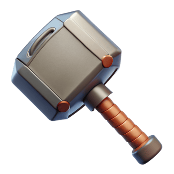 wonderful traditional Mjolnir, Thor's hammer, powerful, original png