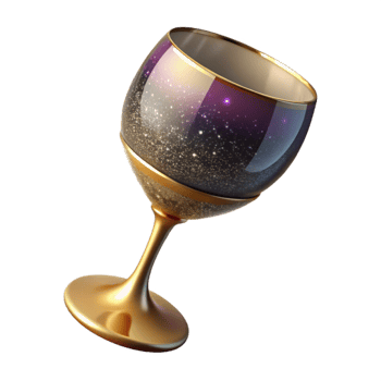 extraordinary creative Empty Wine Glass Angled View Isolated authentic png