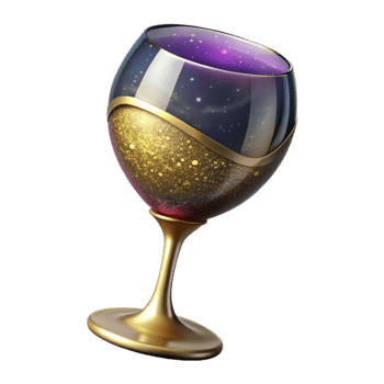 extraordinary abstract Empty Wine Glass Side View Isolated Element original png