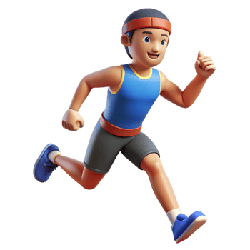 extraordinary classic Determined athlete running a race implied, not shown authentic png