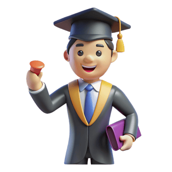 beautiful artistic Successful graduate starting a new job implied, not shown detailed png