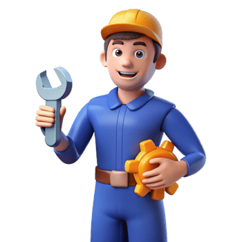 magnificent creative Resourceful mechanic troubleshooting a problem 4K png