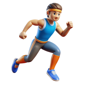 impressive creative Competitive athlete training for a competition implied, not shown detailed png