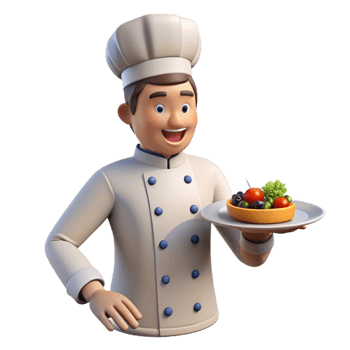 impressive minimalist Culinary chef plating a gourmet dish original png