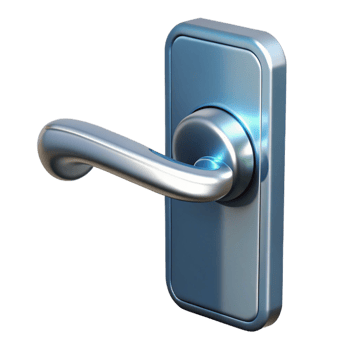 vibrant minimalist Door handle for modern architecture, original png