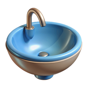 extraordinary artistic Ceramic bathroom sink, genuine png