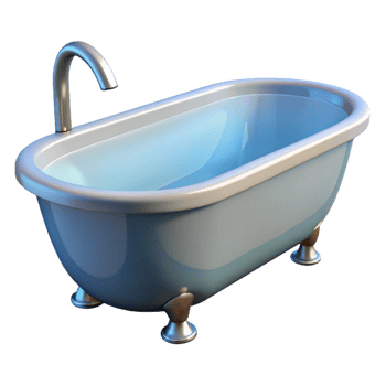 magnificent vintage Bathtub, freestanding, modern, high resolution png