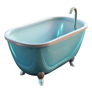 serene rustic Bathtub, freestanding, modern, high resolution png