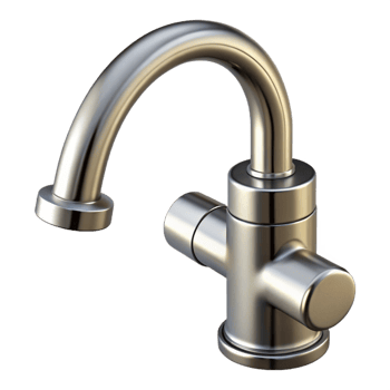 impressive modern Kitchen faucet, stainless steel, original png