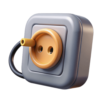 stunning classic Electrical outlet, grounded, premium png