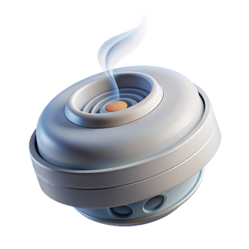 magnificent minimalist Smoke detector, authentic png