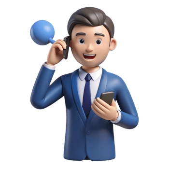 wonderful traditional Businessman, talking on phone, exclusive png