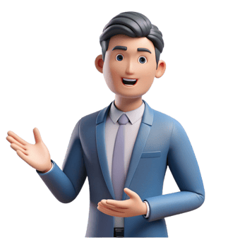 vibrant minimalist Professional speaker, gesturing with hand, original png
