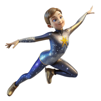 extraordinary artistic Figure Skater Performing Spin Cutout with Elegant Rotation high quality png