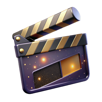 impressive traditional Film Clapperboard Open Isolated with Shadow Detail professional png