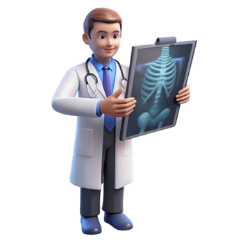 stunning abstract Doctor, examining X-ray X-ray not visible , high resolution png