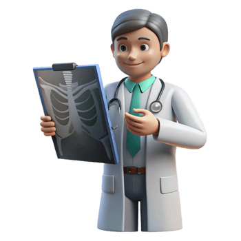 elegant vintage Doctor, examining X-ray X-ray not visible , detailed png